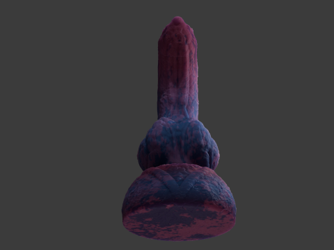 Viran Monster Dog Penis Rigged Modelo 3D