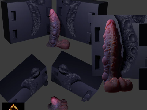 Gotowa do wydruku tylko forma zabawki erotycznej Abyssal Demon Model do druku 3D