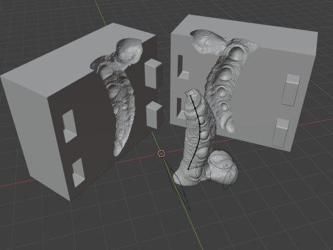 Print Ready Abyssal Demon Sextoy Mold only Modello di stampa 3D