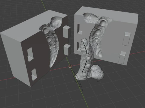 Print Ready Abyssal Demon Sextoy Mold only 3D Print Model