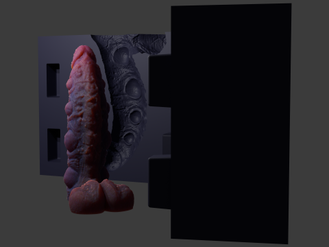 Print Ready Abyssal Demon Sextoy Mold only Modello di stampa 3D