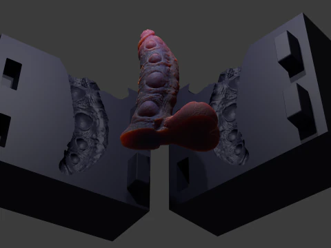 Print Ready Abyssal Demon Sextoy Mold only 3D Print Model