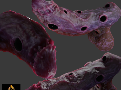 Eye Candy Demon Penis Sextoy Rigged Model 3D