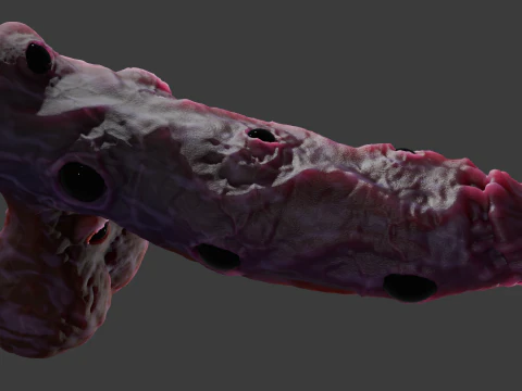 Eye Candy Demon Penis Sextoy opgetuigd 3D Model