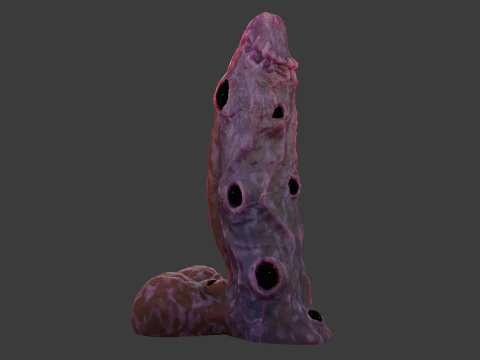 Eye Candy Demon Penis Sextoy opgetuigd 3D Model