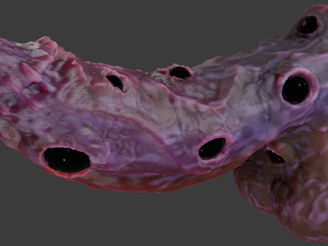 Eye Candy Demon Penis Sextoy opgetuigd 3D Model