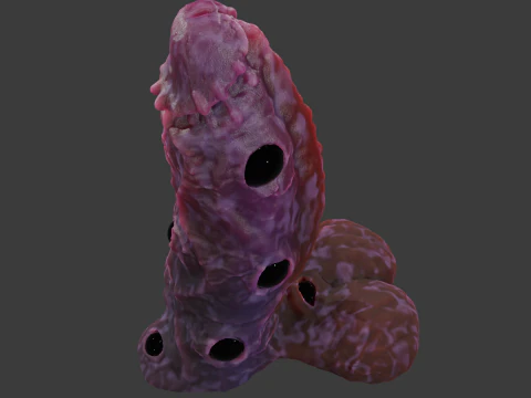 Eye Candy Demon Penis Sextoy opgetuigd 3D Model