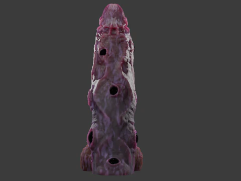 Eye Candy Demon Penis Sextoy opgetuigd 3D Model