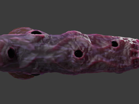 Eye Candy Demon Penis Sextoy opgetuigd 3D Model