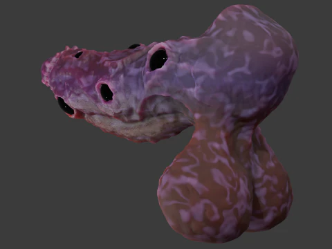 Eye Candy Demon Penis Sextoy opgetuigd 3D Model