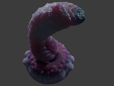 Fantasy Fushian Dragon Penis Sextoy Rigged 3D Модель