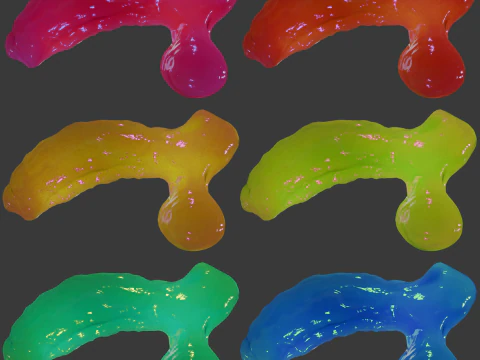 Gummy Horse Penis Rigged 3D Model