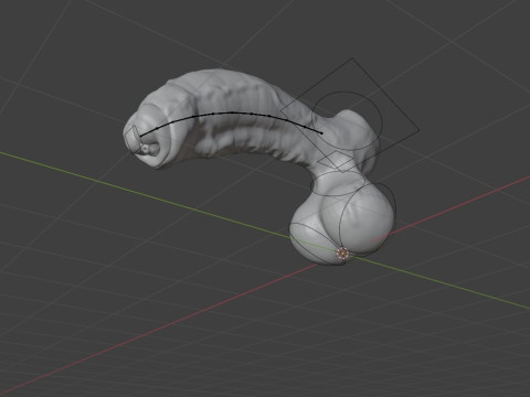 Gummy Horse Penis Rigged 3Dモデル