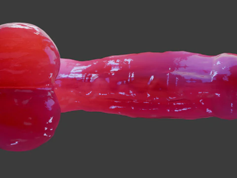 Gummy Horse Penis Rigged 3D Model