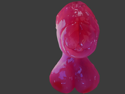 Gummy Horse Penis Rigged 3Dモデル