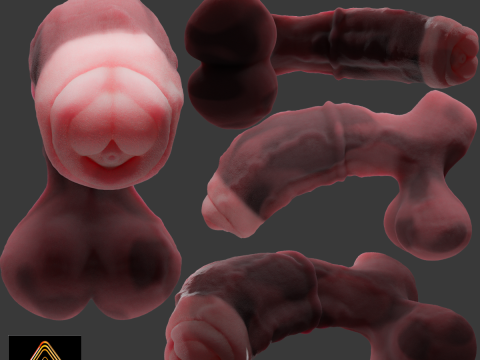 Werehorse Penis Rigged Model 3D