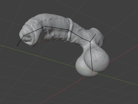 Werehorse Penis Rigged 3D Модель