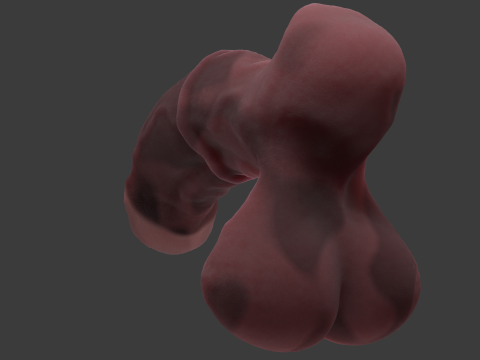 Werehorse Penis Rigged 3D Модель