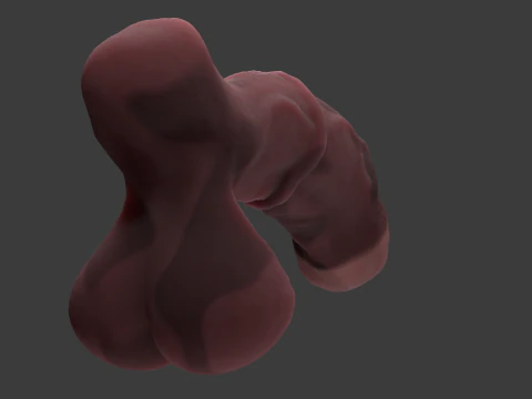 Werehorse Penis Rigged 3D Model