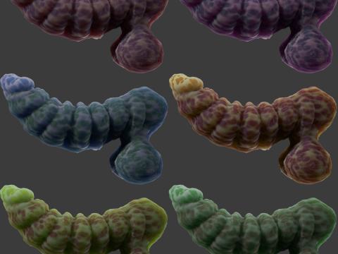 Fantasy Gronnan Penis Sextoy Rigged Modèle 3D