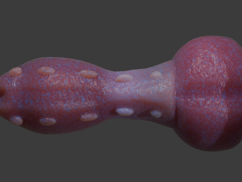 Lowpoly Harness Dragon Penis Sextoy Rigged 3D Model