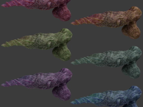Fantasy Spirax Penis Sextoy Rigged Modello 3D