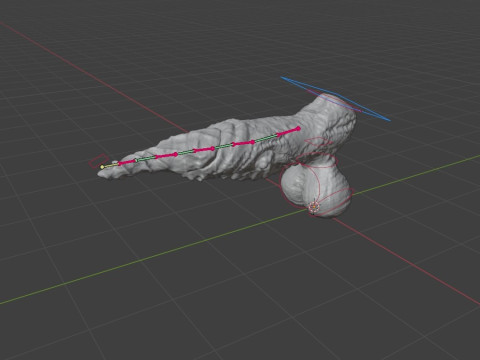 Fantasy Spirax Penis Sextoy Rigged Modello 3D