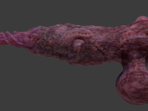 Fantasy Spirax Penis Sextoy Rigged Modello 3D