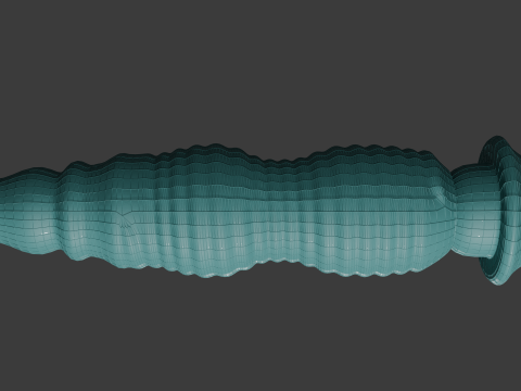 Low poly Drilldo Plug 3D Модель
