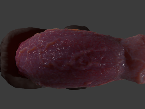 Werewolf Penis Sextoy Rigged Modelo 3D