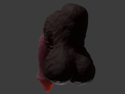 Werewolf Penis Sextoy Rigged Modelo 3D