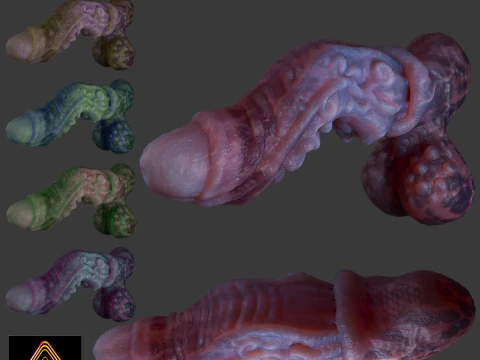 Jugran com bolas P&ecirc;nis Sextoy Rigged Modelo 3D