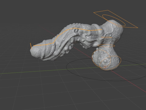 Jugran with balls Penis Sextoy Rigged 3D Model