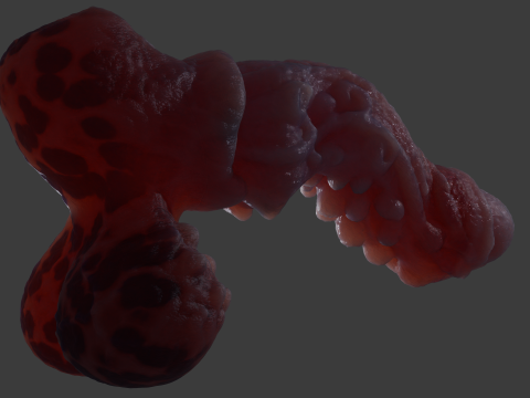 Jugran with balls Penis Sextoy Rigged 3D Model