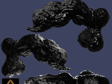 Symbiotic Penis Sextoy Rigged 3D Model