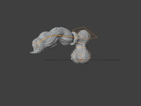 Symbiotic Penis Sextoy Rigged 3D Model