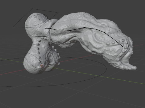Symbiotic Penis Sextoy Rigged Modèle 3D