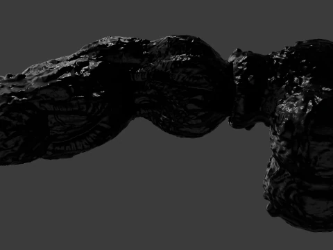 Symbiotic Penis Sextoy Rigged 3D Model