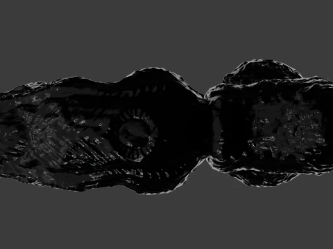 Symbiotic Penis Sextoy Rigged 3D Model