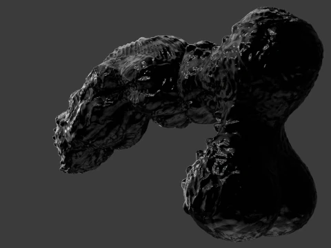 Symbiotic Penis Sextoy Rigged 3D Model