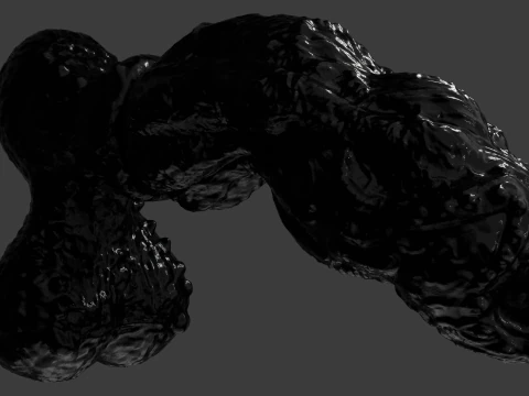 Symbiotic Penis Sextoy Rigged 3D Model