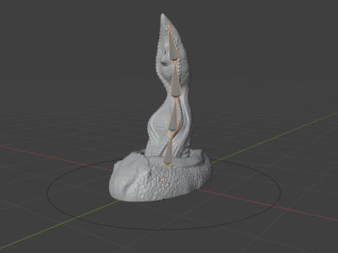 Velociraptor Penis Sextoy Rigged 3D Model