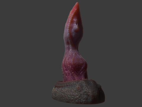 Velociraptor Penis Sextoy Rigged 3D Model