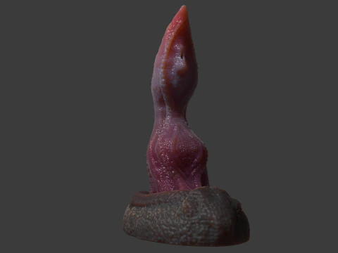Velociraptor Penis Sextoy Rigged 3D Model