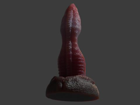 Velociraptor Penis Sextoy Rigged 3D Model