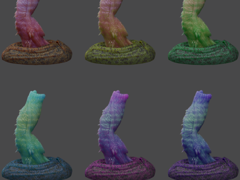 Allosaurus Dinosaur Penis Sextoy Rigged 3D Model
