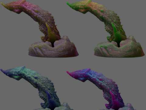 Kogran Fantasy Monster Penis Sextoy Rigged 3D Model