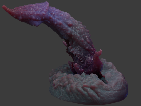 Kogran Fantasy Monster Penis Sextoy Rigged Modelo 3D