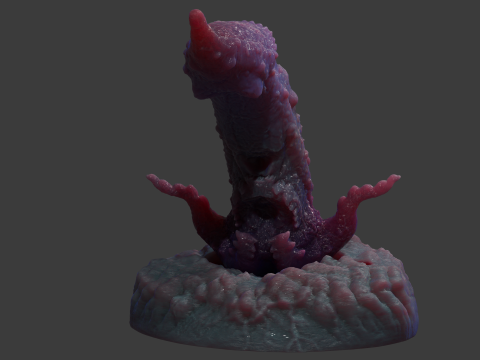 Kogran Fantasy Monster Penis Sextoy Rigged Modelo 3D