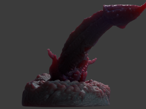 Kogran Fantasy Monster Penis Sextoy Rigged Modelo 3D